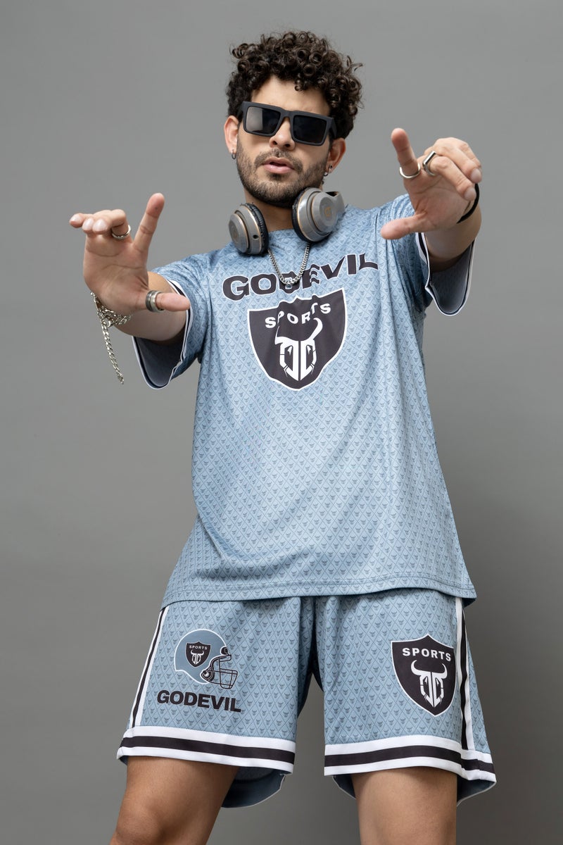 GO DEVIL Godevil Sports Grey Co-Ord Set for Men - Image 3